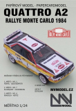 Audi Quattro A2 - HB Audi Team - Rallye Monte Carlo 1984