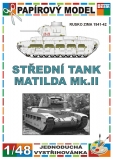 Střední tank Matilda Mk.II - Rusko zima 1941/42