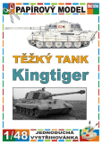 Těžký tank Kingtiger - zimní kamufláž