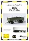 Vojenský valníkový přívěs BSS PV 16.12A