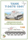 Tank T-34/76 1941 (zimní kamufláž)
