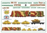 Lokomotiva BR 52, Ssys 50t, Steyer, Jagdpanther