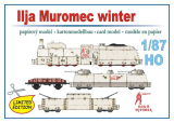 Pancéřový vlak Ilja Muromec (zimní kamufláž)