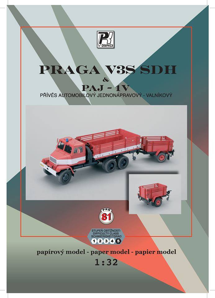 Praga V3S valník SDH a PAJ -1V