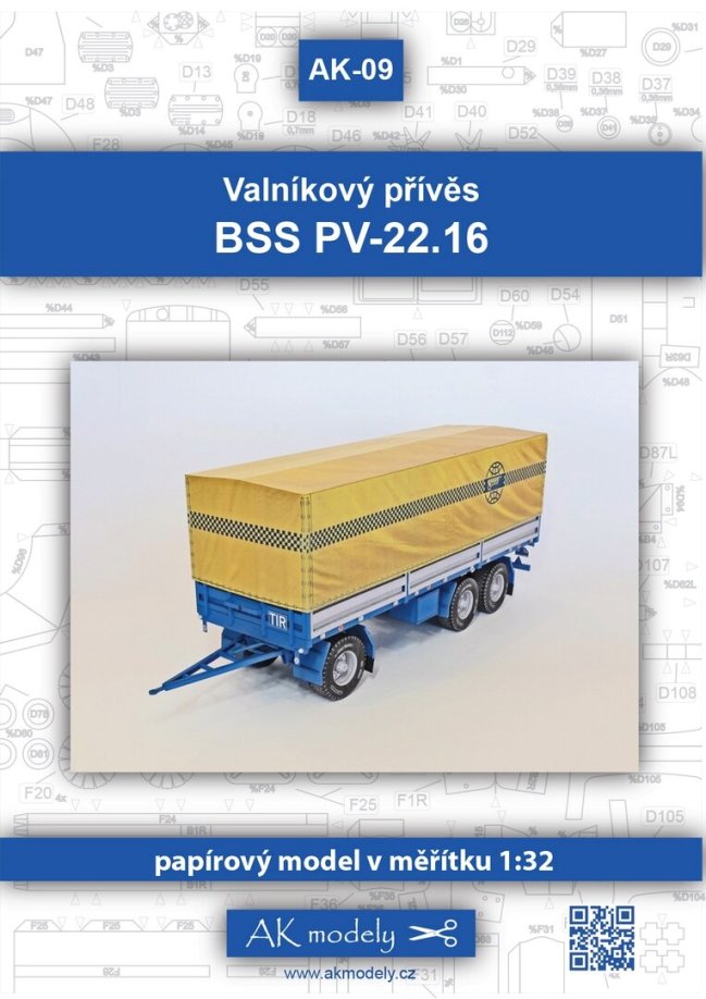 Valníkový přívěs BSS PV-22.16