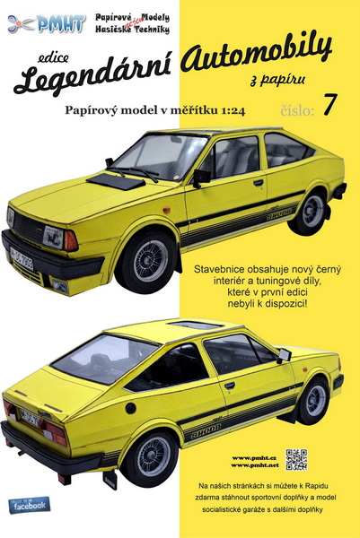 Škoda Rapid 136 (1987) - žlutá