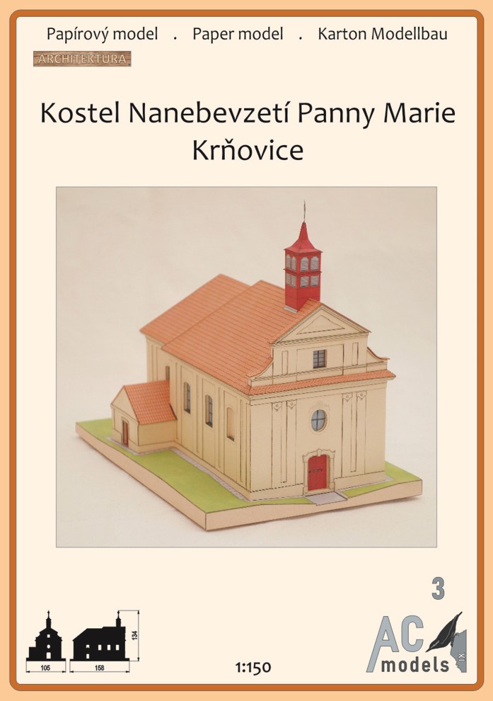 Krňovice - Kostel Nanebevzetí Panny Marie