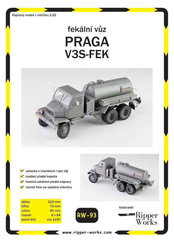 Praga V3S - FEK (fekální vůz)