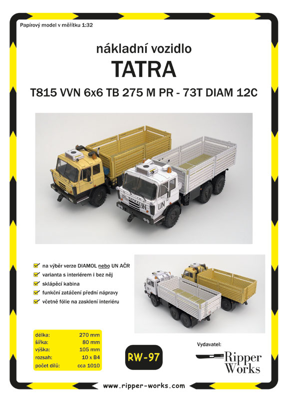 Tatra 815 VVN 6x6 TB 275 M PR - 73T DIAM 12C