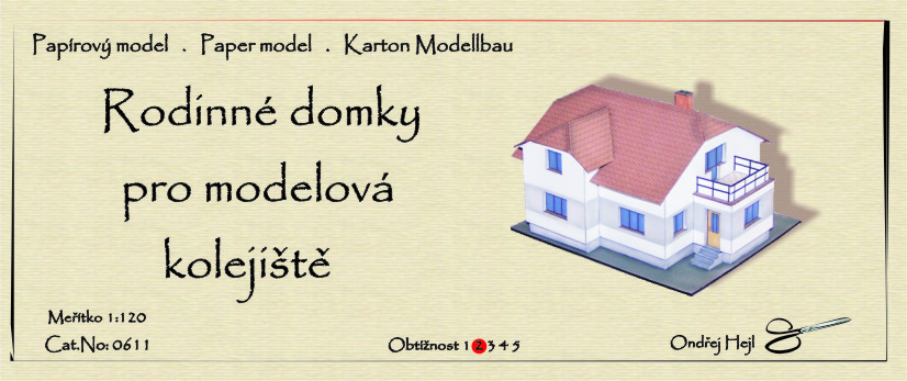 Rodinné domky pro modelová kolejiště