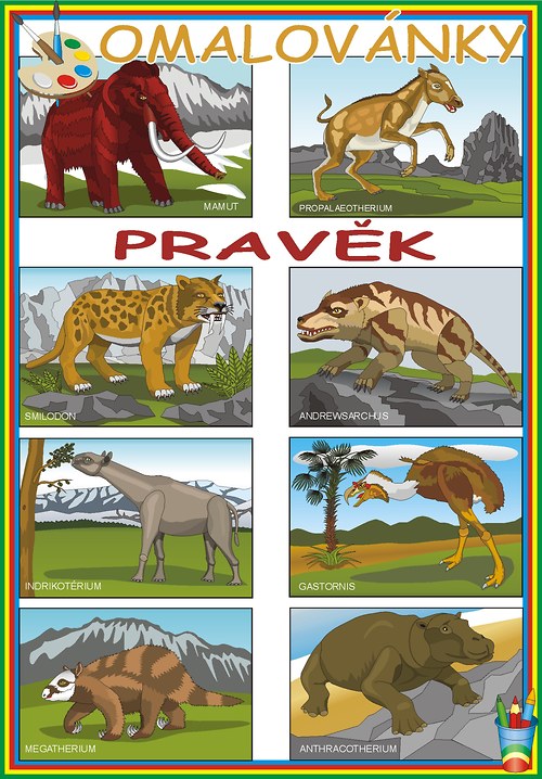 Omalovánky - Pravěk