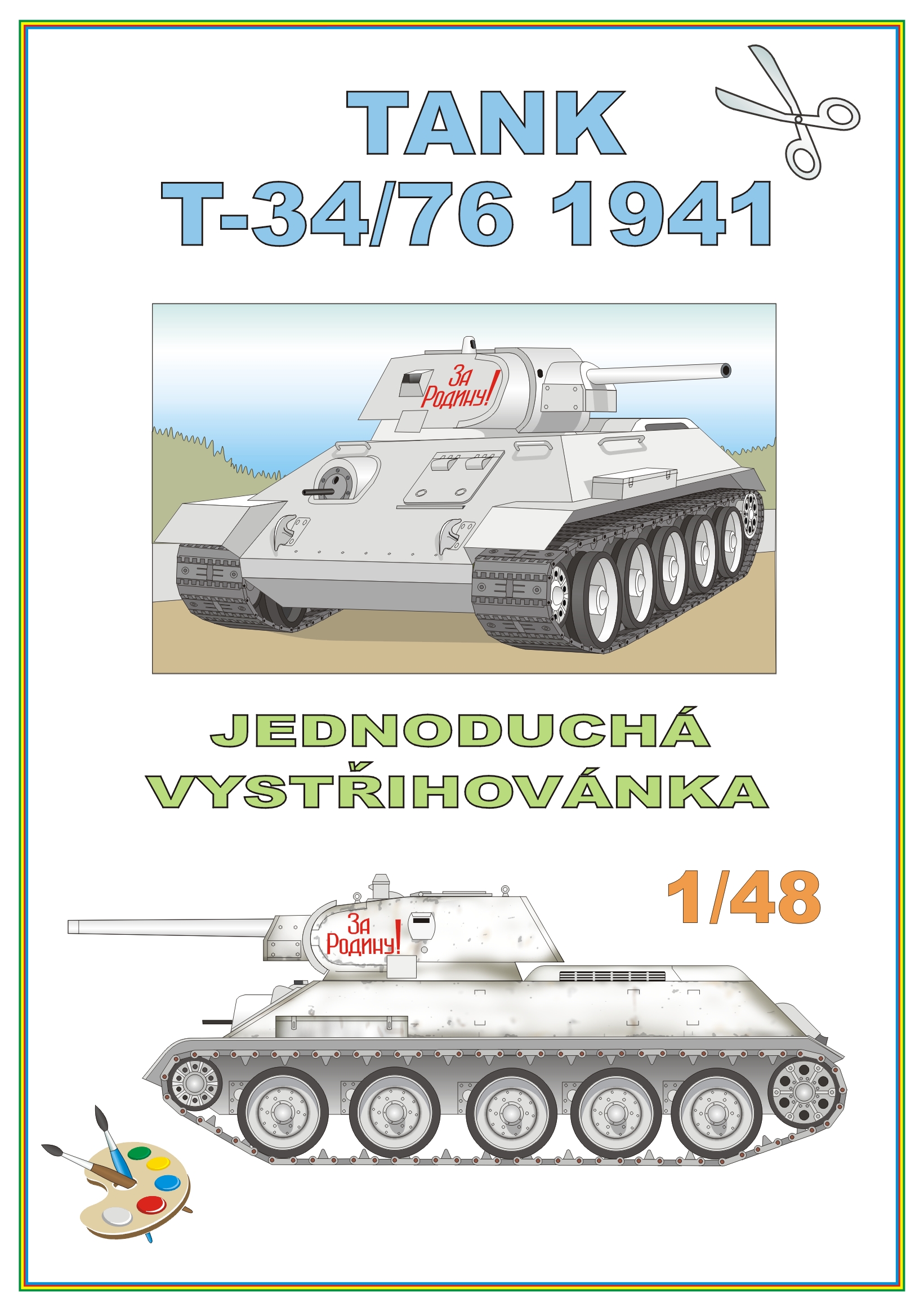 Tank T-34/76 1941 (zimní kamufláž)