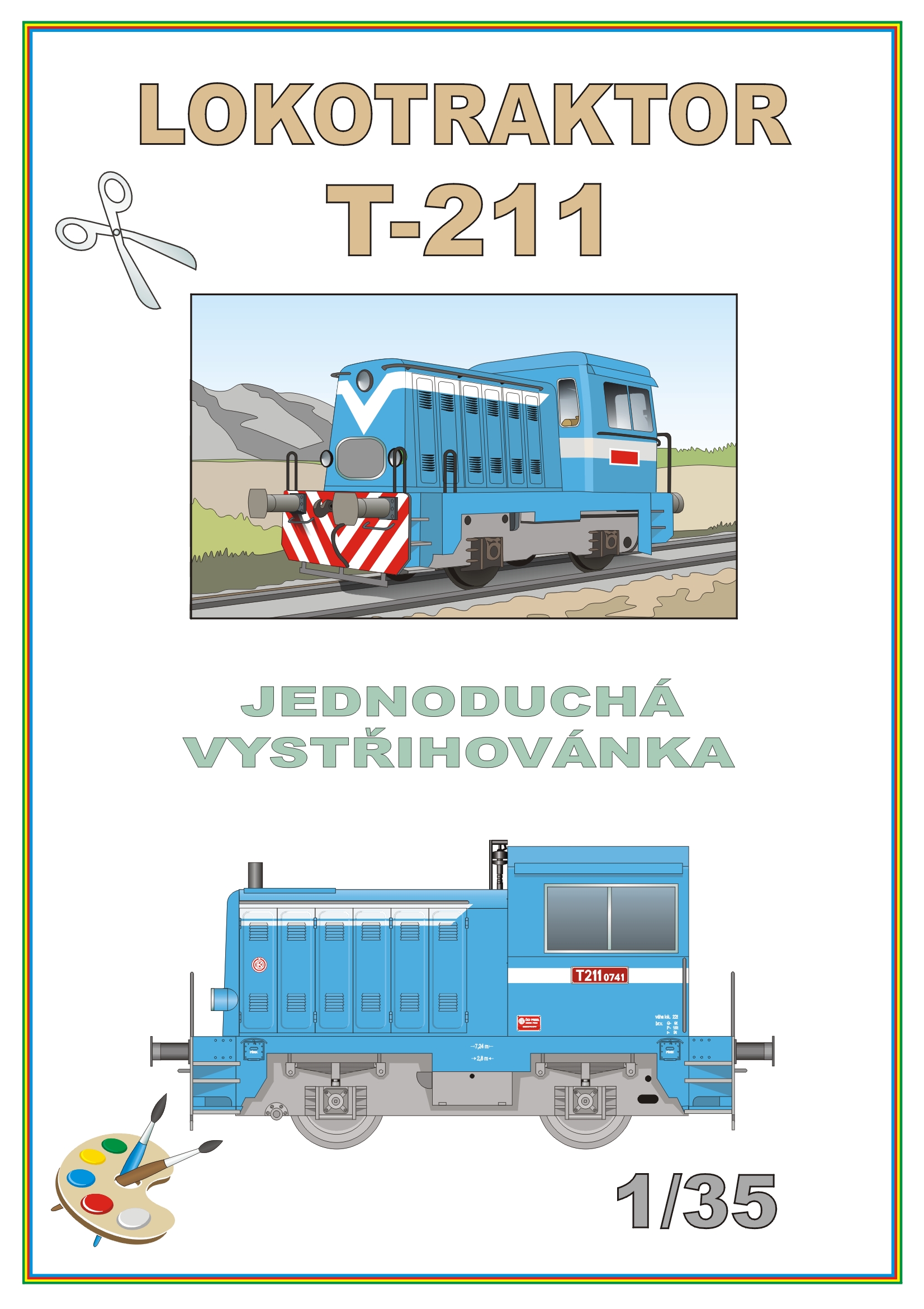 Lokotraktor T-211(modrý)