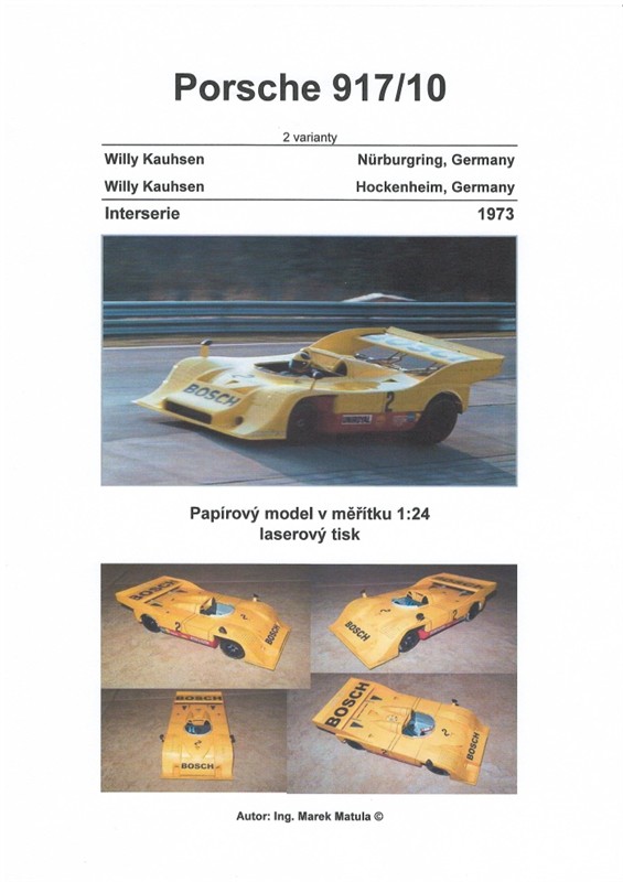 Porsche 917/10 - Germany 1973 (MM019)