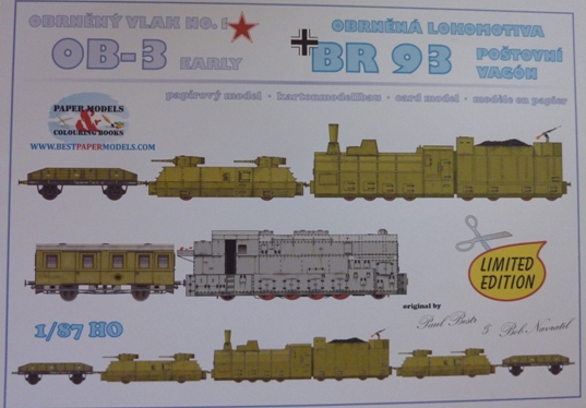 Obrněný vlak OB-3 + Obrněná lokomotiva BR 93