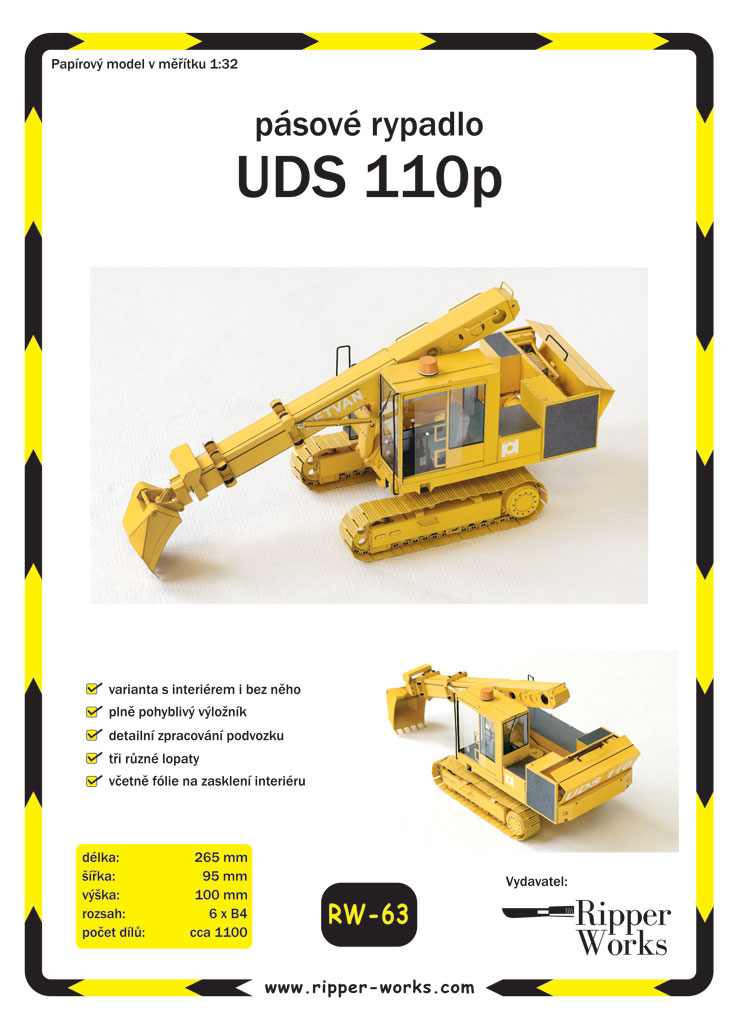 UDS 110p - pásové rypadlo